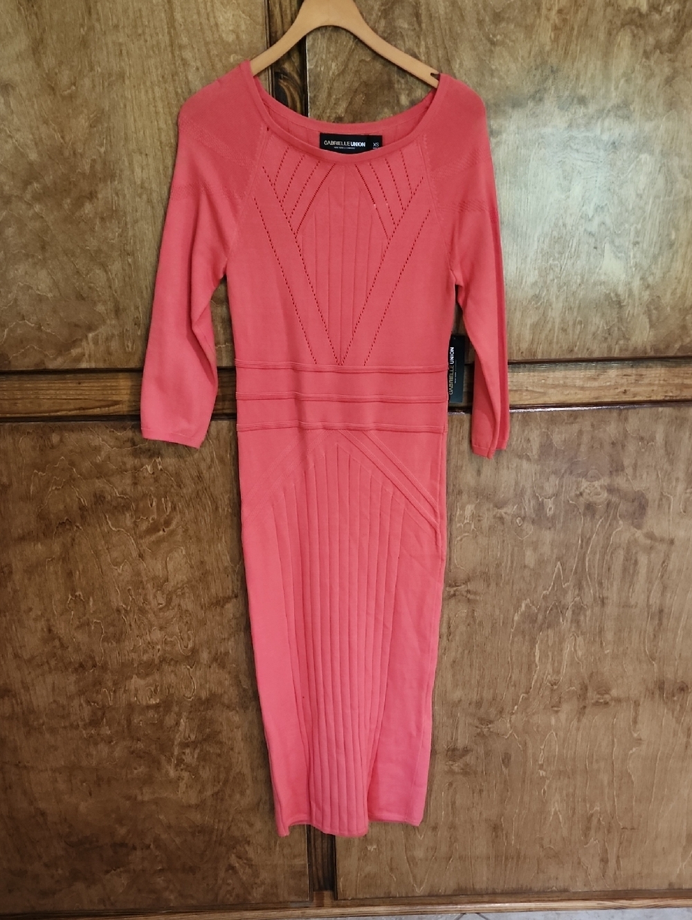 Gabrielle Union For New York & Co.Coral Knit Sheath Dress